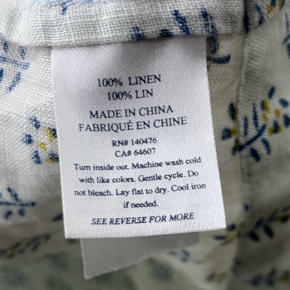 Faherty White Floral Pintuck Sleeveless Tank - Picture 7 of 7